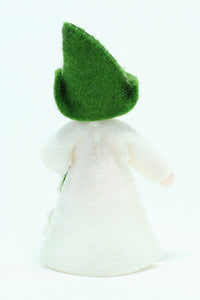 Lily of the Valley Fairy Doll – 2.5" & 3" Handmade Felt Waldorf Decorations by Ambrosius