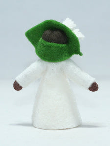 Lily of the Valley Fairy Doll – 2.5" & 3" Handmade Felt Waldorf Decorations by Ambrosius