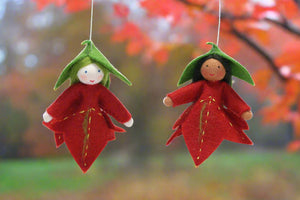 Handmade Maple Fairy Doll by Ambrosius – Eco-Friendly Wool Felt Waldorf Toy from Eco Flower Fairies LLC