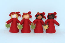 Maple Fairy Doll – 2.5" & 3.5" Handmade Felt Waldorf Decorations by Ambrosius