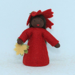 Handmade Maple Fairy Doll by Ambrosius – Eco-Friendly Wool Felt Waldorf Toy from Eco Flower Fairies LLC