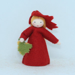 Handmade Maple Fairy Doll by Ambrosius – Eco-Friendly Wool Felt Waldorf Toy from Eco Flower Fairies LLC