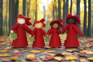 Handmade Maple Fairy Doll by Ambrosius – Eco-Friendly Wool Felt Waldorf Toy from Eco Flower Fairies LLC
