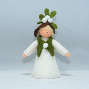 Handmade Mistletoe Fairy Doll by Ambrosius – Eco-Friendly Wool Felt Waldorf Toy from Eco Flower Fairies LLC