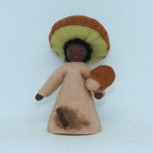 Handmade Porcini Mushroom Fairy Doll by Ambrosius – Eco-Friendly Wool Felt Waldorf Toy from Eco Flower Fairies LLC