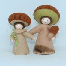 Handmade Porcini Mushroom Fairy Doll by Ambrosius – Eco-Friendly Wool Felt Waldorf Toy from Eco Flower Fairies LLC