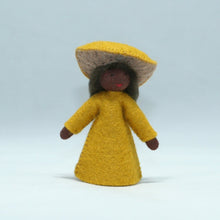 Handmade Chanterelle Mushroom Fairy Doll by Ambrosius – Eco-Friendly Wool Felt Waldorf Toy from Eco Flower Fairies LLC