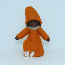 Handmade Lobster Mushroom Fairy Doll by Ambrosius – Eco-Friendly Wool Felt Waldorf Toy from Eco Flower Fairies LLC