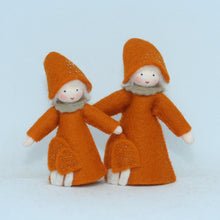 Handmade Lobster Mushroom Fairy Doll by Ambrosius – Eco-Friendly Wool Felt Waldorf Toy from Eco Flower Fairies LLC
