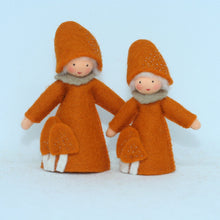 Handmade Lobster Mushroom Fairy Doll by Ambrosius – Eco-Friendly Wool Felt Waldorf Toy from Eco Flower Fairies LLC