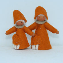 Handmade Lobster Mushroom Fairy Doll by Ambrosius – Eco-Friendly Wool Felt Waldorf Toy from Eco Flower Fairies LLC
