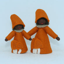 Handmade Lobster Mushroom Fairy Doll by Ambrosius – Eco-Friendly Wool Felt Waldorf Toy from Eco Flower Fairies LLC