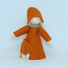 Handmade Lobster Mushroom Fairy Doll by Ambrosius – Eco-Friendly Wool Felt Waldorf Toy from Eco Flower Fairies LLC