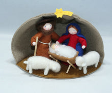 Handmade Nativity Doll Set by Ambrosius – Eco-Friendly Wool Felt Waldorf Toy from Eco Flower Fairies LLC