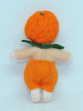 Orange Baby Doll – 2.5" Handmade Felt Waldorf Decoration by Ambrosius