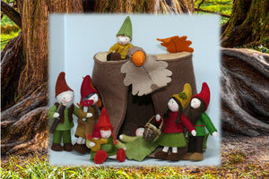 Forest Gnome Family - Eco Flower Fairies LLC - Waldorf Doll Shop - Handmade by Ambrosius