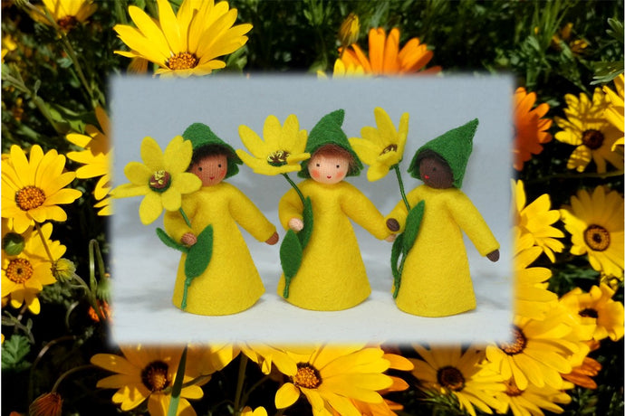 Cape Marigold Fairy | Eco Flower Fairies | Waldorf Doll Shop