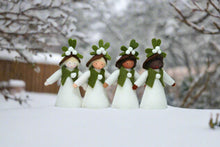 Mistletoe Fairy Doll – 2.5", 3" & 3.5" Handmade Felt Waldorf Decorations by Ambrosius