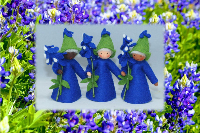 Bluebonnet Fairy | Eco Flower Fairies | Waldorf Doll Shop