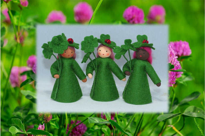 Clover Fairy | Waldorf Doll Shop | Eco Flower Fairies | Handmade by Ambrosius