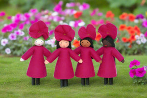 Handmade Petunia Fairy Doll by Ambrosius – Eco-Friendly Wool Felt Waldorf Toy from Eco Flower Fairies LLC