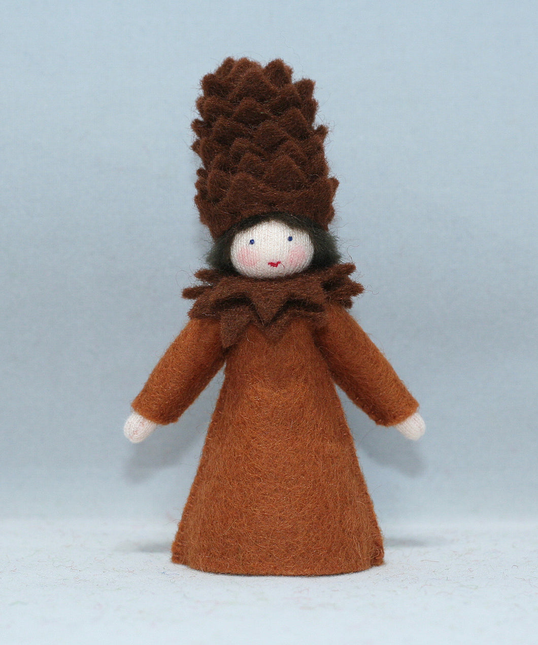 Handmade Pine Cone Fairy Doll by Ambrosius – Eco-Friendly Wool Felt Waldorf Toy from Eco Flower Fairies LLC