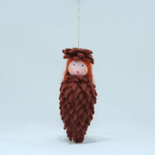 Handmade Pine Cone Baby Doll by Ambrosius – Eco-Friendly Wool Felt Waldorf Toy from Eco Flower Fairies LLC
