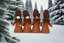 Handmade Pine Cone Fairy Doll by Ambrosius – Eco-Friendly Wool Felt Waldorf Toy from Eco Flower Fairies LLC