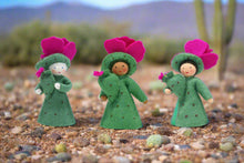 Handmade Prickly Pear Cactus Fairy Doll by Ambrosius – Eco-Friendly Wool Felt Waldorf Toy from Eco Flower Fairies LLC