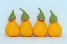Pumpkin Puck Doll – 2.5" & 3.5" Handmade Felt Waldorf Decorations by Ambrosius