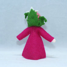 Raspberry Fairy Doll – 2.5" & 3" Handmade Felt Waldorf Decorations by Ambrosius