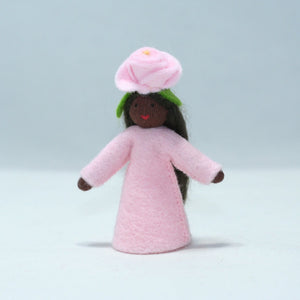 Handmade Rose Fairy Doll by Ambrosius – Eco-Friendly Wool Felt Waldorf Toy from Eco Flower Fairies LLC