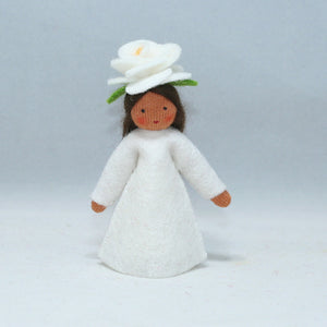 Handmade Rose Fairy Doll by Ambrosius – Eco-Friendly Wool Felt Waldorf Toy from Eco Flower Fairies LLC