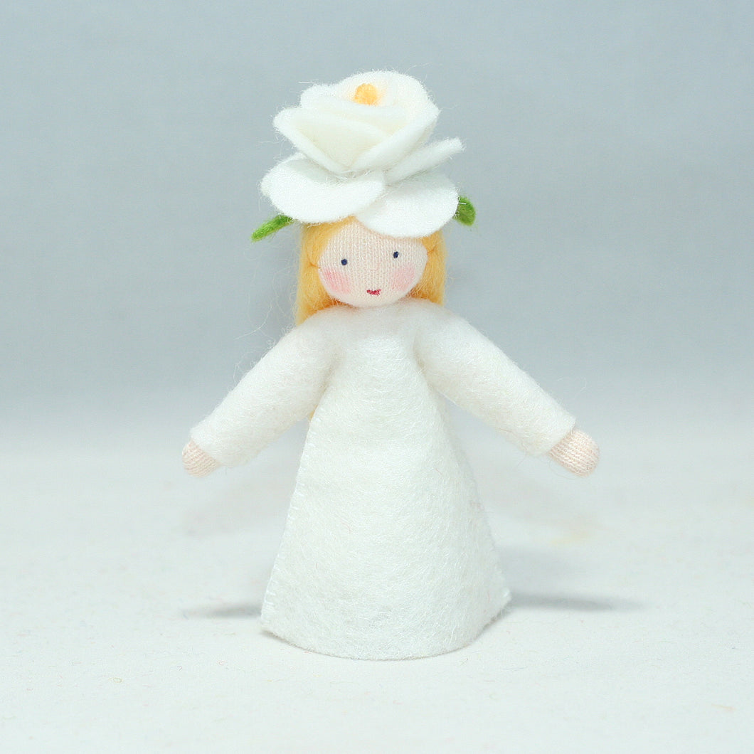 Handmade Rose Fairy Doll by Ambrosius – Eco-Friendly Wool Felt Waldorf Toy from Eco Flower Fairies LLC
