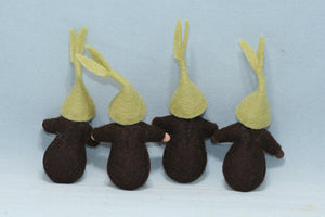 Seedling Baby Doll with Seed Pod – 2" Handmade Felt Waldorf Decoration by Ambrosius