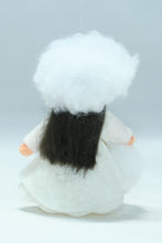 Snow Princess Doll – 2.5" Handmade Felt Waldorf Decoration by Ambrosius