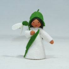 Handmade Snowdrop Fairy Doll by Ambrosius – Eco-Friendly Wool Felt Waldorf Toy from Eco Flower Fairies LLC