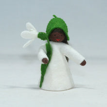 Handmade Snowdrop Fairy Doll by Ambrosius – Eco-Friendly Wool Felt Waldorf Toy from Eco Flower Fairies LLC