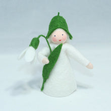 Handmade Snowdrop Fairy Doll by Ambrosius – Eco-Friendly Wool Felt Waldorf Toy from Eco Flower Fairies LLC