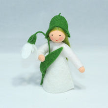 Handmade Snowdrop Fairy Doll by Ambrosius – Eco-Friendly Wool Felt Waldorf Toy from Eco Flower Fairies LLC
