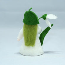 Snowdrop Fairy Doll – 2.5" & 3" Handmade Felt Waldorf Decorations by Ambrosius