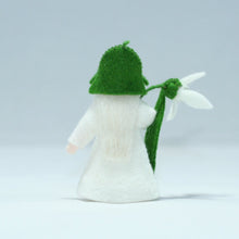 Snowdrop Fairy Doll – 2.5" & 3" Handmade Felt Waldorf Decorations by Ambrosius