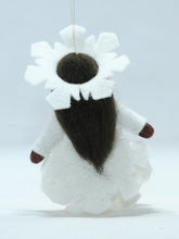 Snowflake Princess Doll – 2.5" Handmade Felt Waldorf Decoration by Ambrosius