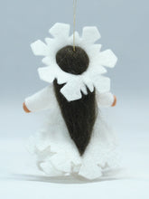 Snowflake Princess Doll – 2.5" Handmade Felt Waldorf Decoration by Ambrosius