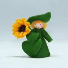 Handmade Sunflower Fairy Doll by Ambrosius – Eco-Friendly Wool Felt Waldorf Toy from Eco Flower Fairies LLC