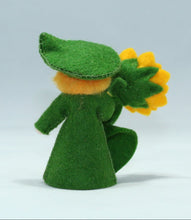 Sunflower Fairy Doll – 2.5" & 3" Handmade Felt Waldorf Decoration by Ambrosius