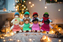 Handmade Toddler Sibling Doll by Ambrosius – Eco-Friendly Wool Felt Waldorf Toy from Eco Flower Fairies LLC