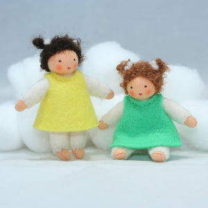 Handmade Toddler Sibling Doll by Ambrosius – Eco-Friendly Wool Felt Waldorf Toy from Eco Flower Fairies LLC