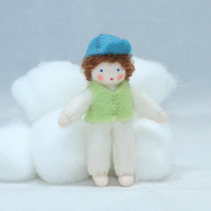 Handmade Toddler Sibling Doll by Ambrosius – Eco-Friendly Wool Felt Waldorf Toy from Eco Flower Fairies LLC