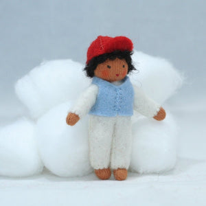 Handmade Toddler Sibling Doll by Ambrosius – Eco-Friendly Wool Felt Waldorf Toy from Eco Flower Fairies LLC